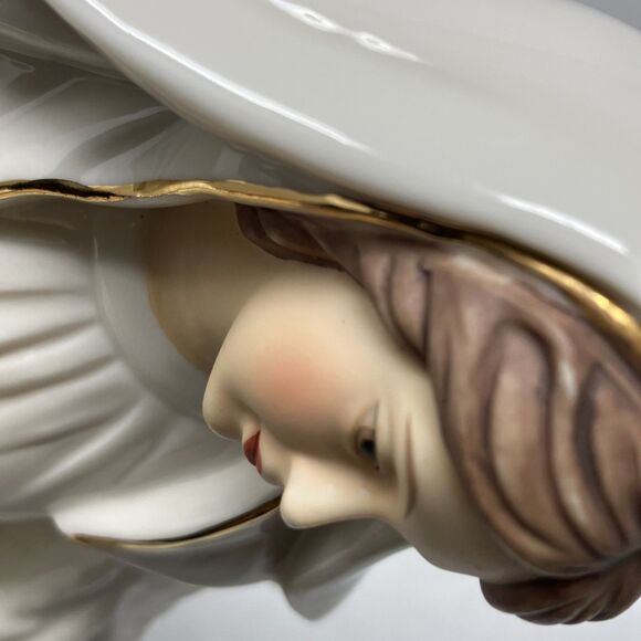 O'Well Porcelain Nativity Mary White with Gold Accents Replacement Large 8” - Picture 10 of 10